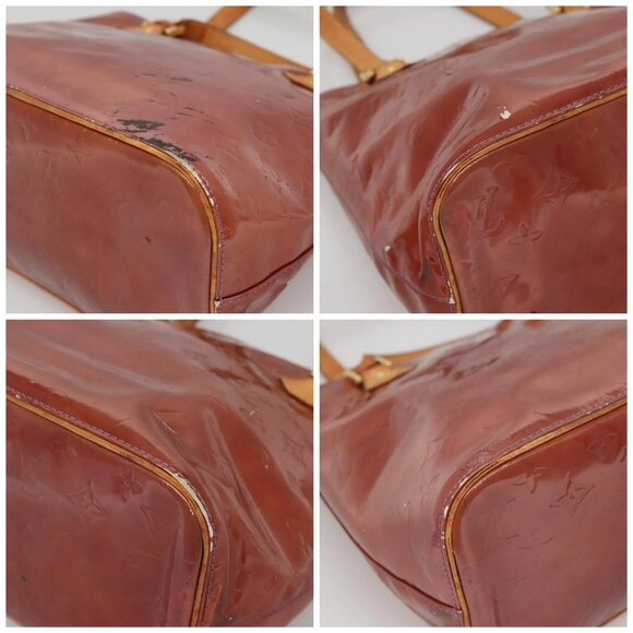 LOUIS VUITTON Monogram Vernis Houston Hand Bag Purple Viole - Picture 15 of 15